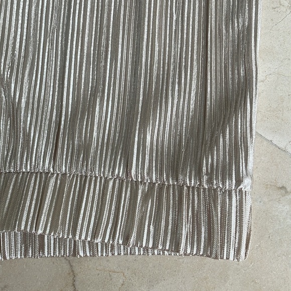 NWT MARC NEW YORK METALLIC WIDE LEG CROP PANTS - Picture 2 of 7